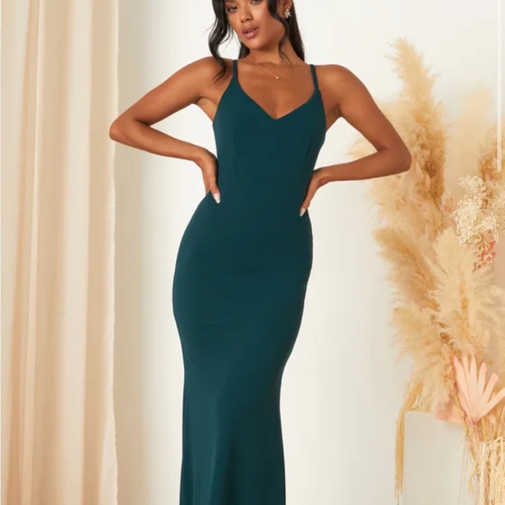 BNWT Lulus Moment of Bliss Mermaid Maxi Dress XS Wedding Guest